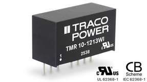 Die TMR‑10WI‑Serie umfasst isolierte 10‑W‑DC/DC‑Wandler im kompakten SIL‑8‑Gehäuse.