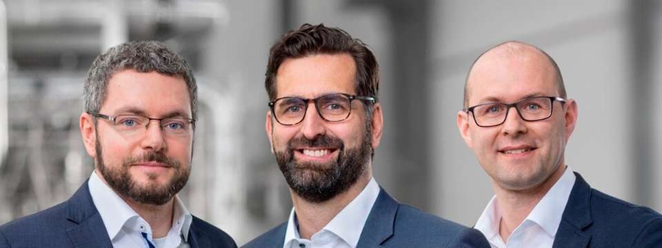 Geschäftsführung Ruland: Jürgen Schütze, Florian Klein, Jens Schumann.