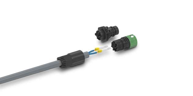 Installationssteckverbinder mit Crimpanschluss beschleunigen die teil- und vollautomatische Fertigung.
