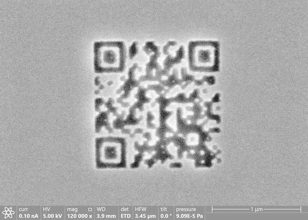 Der kleinste QR-Code der Welt.