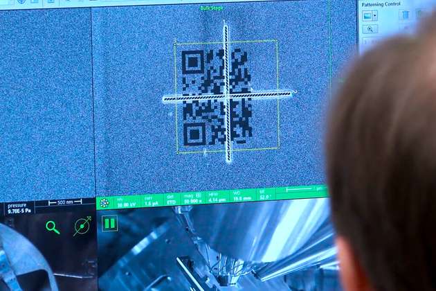 Der QR-Code entsteht.