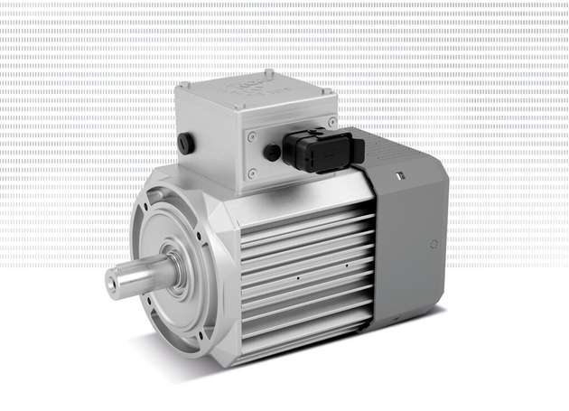 IE5+ Permanentmagnet-Synchronmotor (PMSM) von Nord Drivesystems: kompakter Industrieantrieb für energieeffiziente Anwendungen.