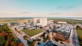 llustration des zukünftigen Standorts von Proxima Fusion's Stellaris, dem ersten kommerziellen Fusionskraftwerk auf Stellarator-Basis, in Gundremmingen, Deutschland.