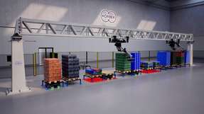 Die Mixed-Palletizing-Lösung erleichtert durch die Automatisierung der gemischten Palettierung, Unternehmen mit großer Artikel- und Variantenvielfalt den manuellen Aufwand.