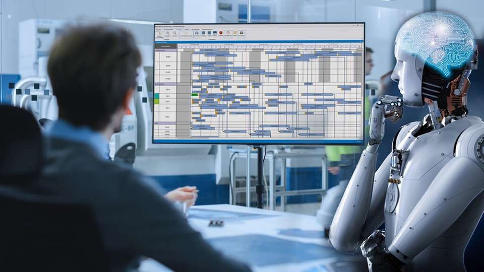 Produktionsleiter setzen bei der Planung die Prioritäten, den Rest übernimmt die KI. Das spart Zeit und steigert die Produktivität.