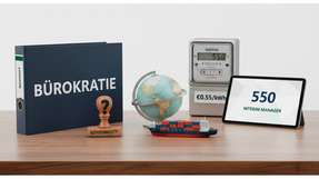 Symbolmotiv zu den Hauptbremsen des Mittelstands: Bürokratie und Genehmigungen, hohe Energiekosten sowie globaler Wettbewerbs- und Lieferkettendruck (Wirtschaftsreport 2026).