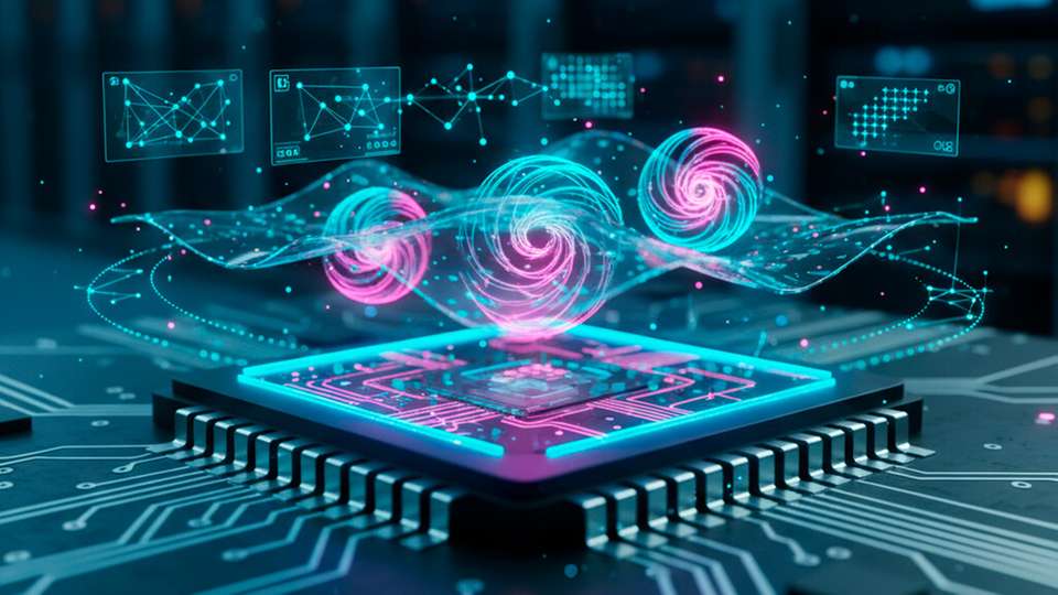 Spinbasiertes Rechnen nutzt neben der elektrischen Ladung auch den Elektronenspin.