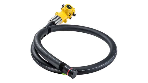 Biegsamer Kunststoffdetektor zur Füllstandmessung bis 7 m Messbereich.