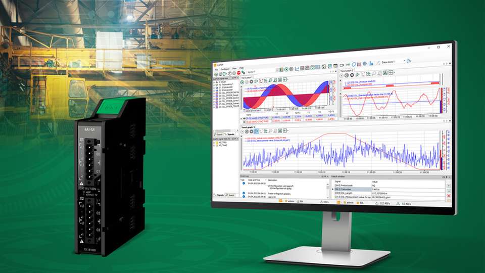 Das ibaMAQS-Messsystem ermöglicht eine hochpräzise, modulare und flexible Erfassung sowie Auswertung von analogen und dynamischen Signalen direkt im industriellen Umfeld.