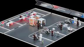 Das Wire Handling System transportiert vorkonfektionierte Drähte vollautomatisch über bis zu 80 m direkt an bis zu vier Arbeitsplätze.