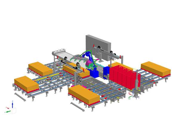 Robert Bürkle hat für ein Kundenprojekt den 6-Achs-Roboter Motoman GP225 verbaut. Die Programmierung erfolgte unkompliziert über die neue Schnittstelle SRCI. 