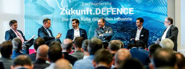 Zukunft.DEFENCE: Zivile Industrie, SVI und Bundeswehr diskutieren gemeinsam Bedarf, Beschaffungswege und Rahmenbedingungen.