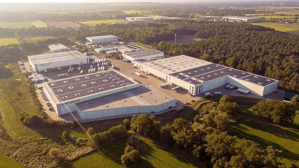 Der Standort von Ebeling Logistik in der Region Hannover: Zentrale Umschlag- und Logistikprozesse werden hier gebündelt gesteuert.