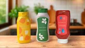 Der Flava-Flip-Top-Verschluss ist in verschiedenen Farben erhältlich und mit PET- und HDPE-Flaschen aus dem Amcor-Portfolio kombinierbar.