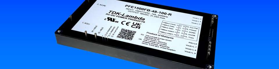 Das fünfflächige Gehäuse des PFE1500FB sorgt für ein einfacheres Wärmemanagement und geringere EMI-Abstrahlung.