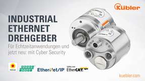 Industrial Ethernet Drehgeber von Kübler für vernetzte Automatisierung.