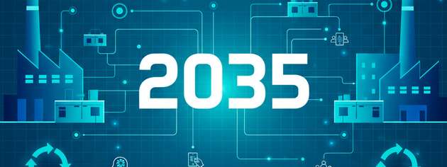 Das Strategiepapier zum Zielbild 2035 skizziert Industrie 4.0 als vernetztes Ökosystem.