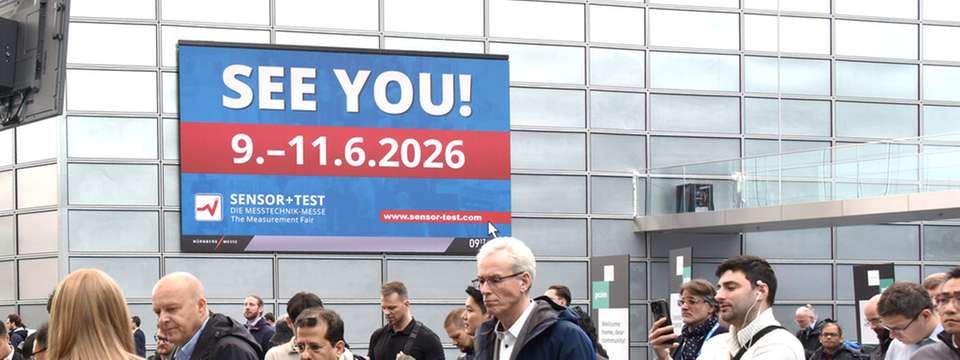Die Sensor+Test findet vom 9. bis 11. Juni 2026 in Nürnberg statt.