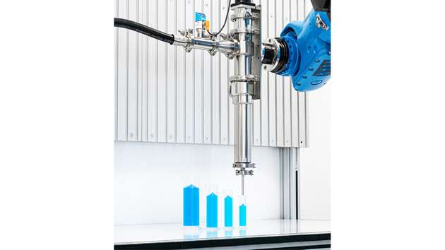 Abfüllung hochviskoser Paste mit der vipura-PUMP-10T von ViscoTec.