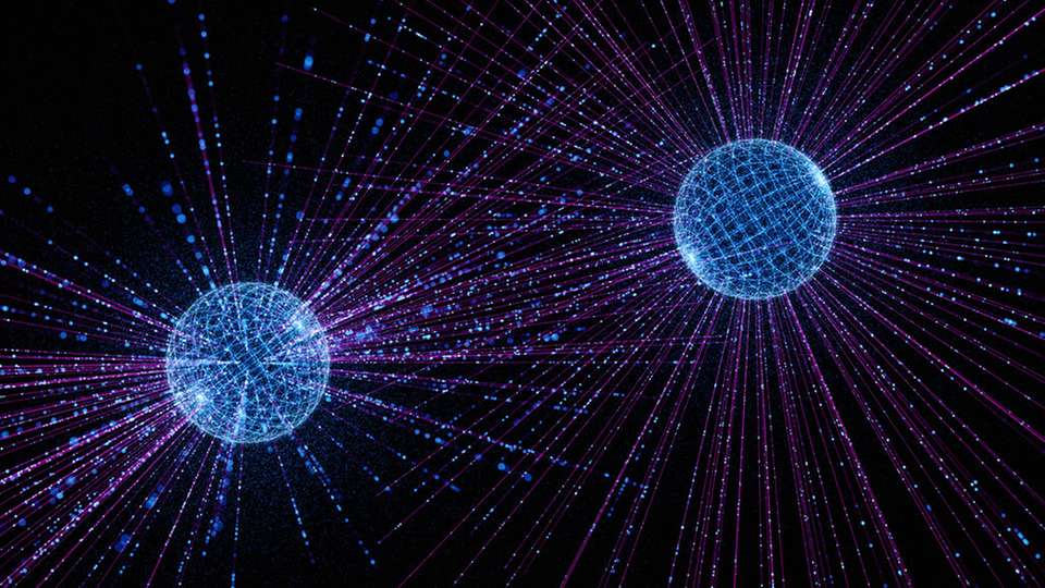 Ein neuartiger Wandler überträgt Informationen von supraleitenden Qubits als optische Photonen über Glasfasern und wandelt sie am Ziel wieder in Mikrowellenphotonen um. Dies ist ein Ansatz, um getrennte Kryokühler zu vernetzen.