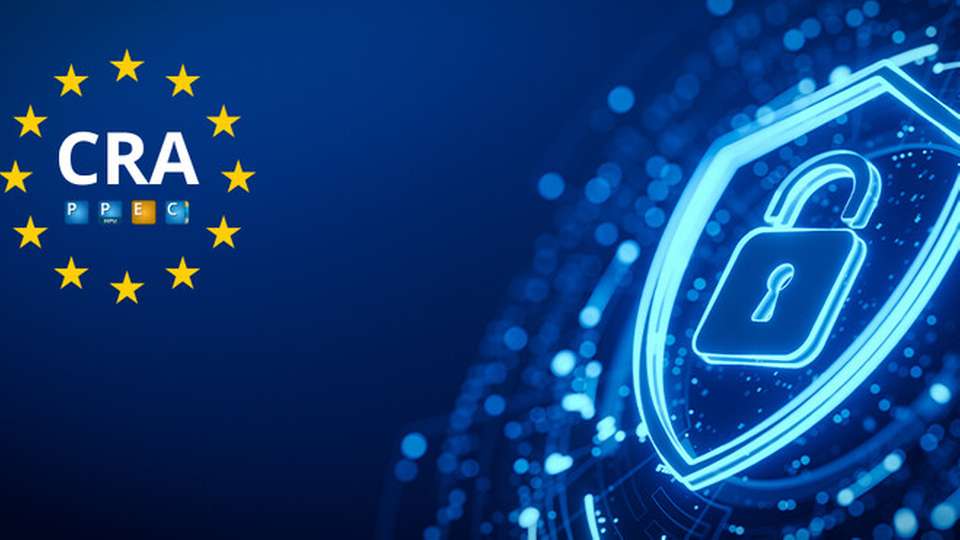 EU‑Cybersicherheit im Fokus: Schutzschild‑Motiv zum Cyber Resilience Act.