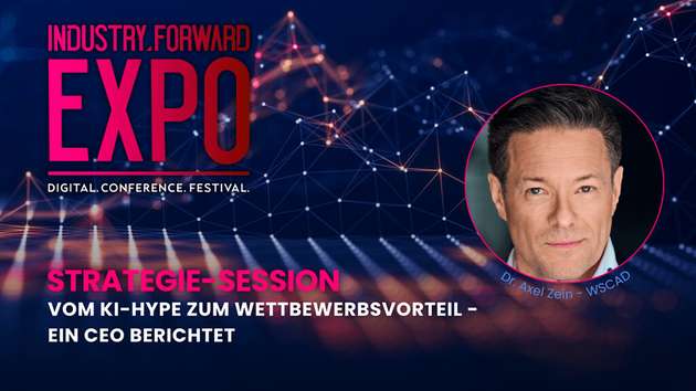 Sr. Axel Zein, CEO von WSCAD, ist Speaker auf der INDUSTRY.forward EXPO.