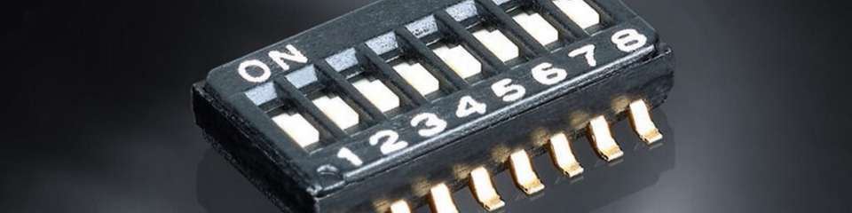 Die DTCD- und DTCJ-DIP-Schalter ermöglichen kompakte, zuverlässige Konfiguration auf minimalem Raum.