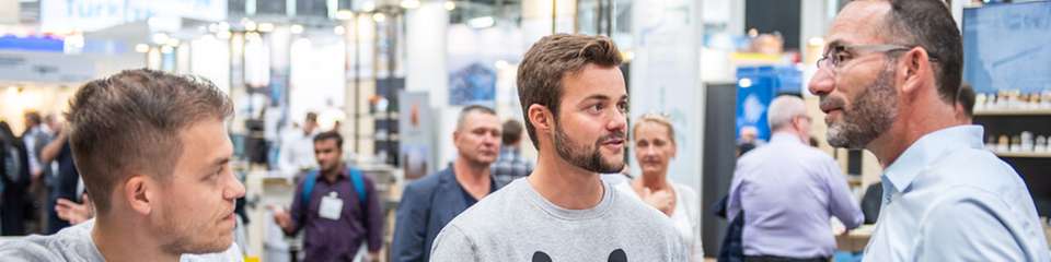 Knapp 50 Jungunternehmen präsentieren sich auf der Start Up Area der IFAT Munich.