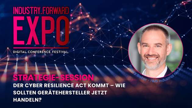 Thierry Bieber, Business Development Manager bei HMS Industrial Networks, ist Speaker auf der INDUSTRY.forward EXPO.