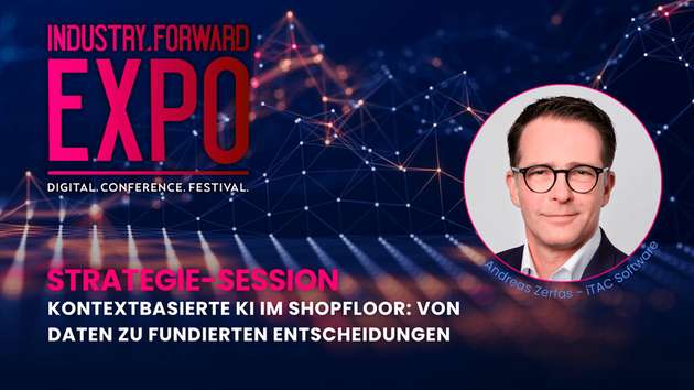 Andreas Zerfas, VP Product Management bei iTAC Software, ist Speaker auf der INDUSTRY.forward EXPO.