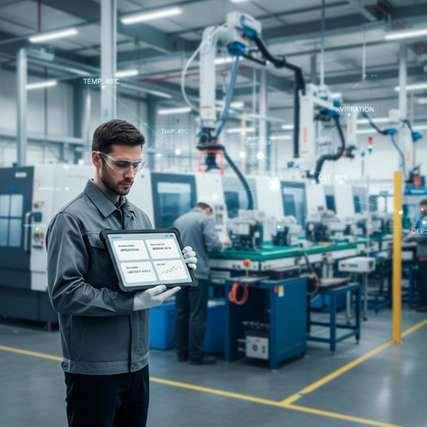 Kontextbasierte KI als Assistenz im Shopfloor: Sie verknüpft Produktions- und Prozessdaten, bereitet Informationen verständlich auf und unterstützt Mitarbeitende bei fundierten Entscheidungen im Alltag.