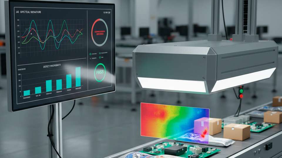 Hyperspektrale Bildgebung kombiniert mit KI erweitert die industrielle Inspektion: Material- und Kontaminationsmerkmale werden in Echtzeit erkennbar – für weniger Ausschuss, stabilere Prozesse und mehr Wettbewerbsfähigkeit.