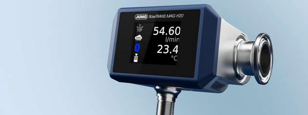Der Jumo flowTRANS MAG H20 misst hochpräzise leitfähige Medien, auch tröpfchenweise.