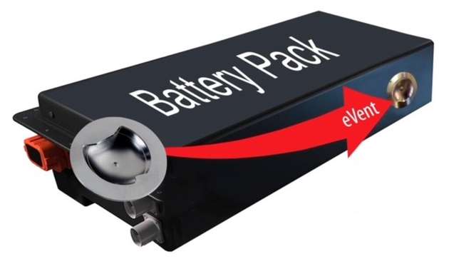 Batteriepacks mit integrierter Berstscheibe der eVent-Serie dienen als Sollbruchstelle für eine kontrollierte Druckentlastung bei kritischem Innendruck in Automotive-Energiespeichern.
