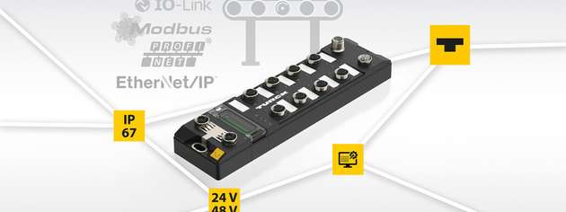 Die dezentrale Rollenmotorsteuerung TBEN-LLH-4RMC ist für Interroll-, MTA- und MPC-Motoren verfügbar.