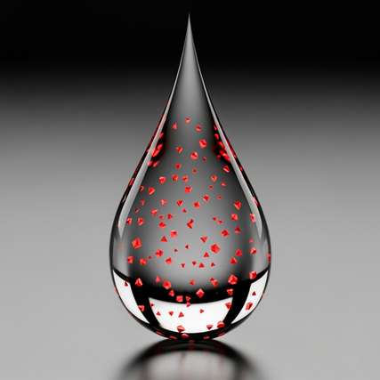 Durch Anlegen von Spannung wird PFBA an die Oberfläche gezogen und dort absorbiert. 