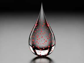 Durch Anlegen von Spannung wird PFBA an die Oberfläche gezogen und dort absorbiert. 