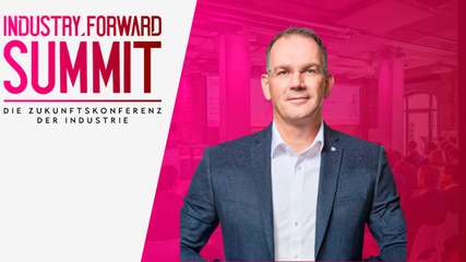 Dr. Peter Selders, CEO von Endress+Hauser spricht auf dem INDUSTRY.forward SUMMIT 2026 über nachhaltige Transformation.