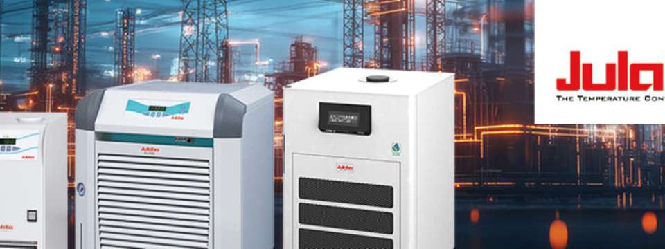 Die Umlaufkühler von Julabo für Labor und Industrie überzeugen durch präzise Temperaturführung, kompakte Bauformen, Schnittstellen zur Integration sowie Varianten für Kühl- und Heizanwendungen.