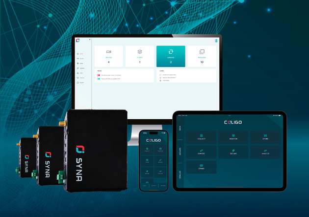 Die Syna EdgeBox in Kombination mit der Coligo-Plattform ermöglicht die lokale Erfassung, Auswertung und Überwachung von Maschinendaten direkt im industriellen Umfeld.