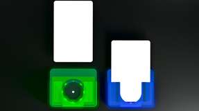 Bei dem neuen RFID-Kartenhalter von Schlegel signalisiert die Beleuchtung den Status des Systems.