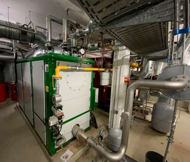 Das neue Blockheizkraftwerk der Fachklinik für Kardiologie wurde im zweiten Bauabschnitt realisiert.