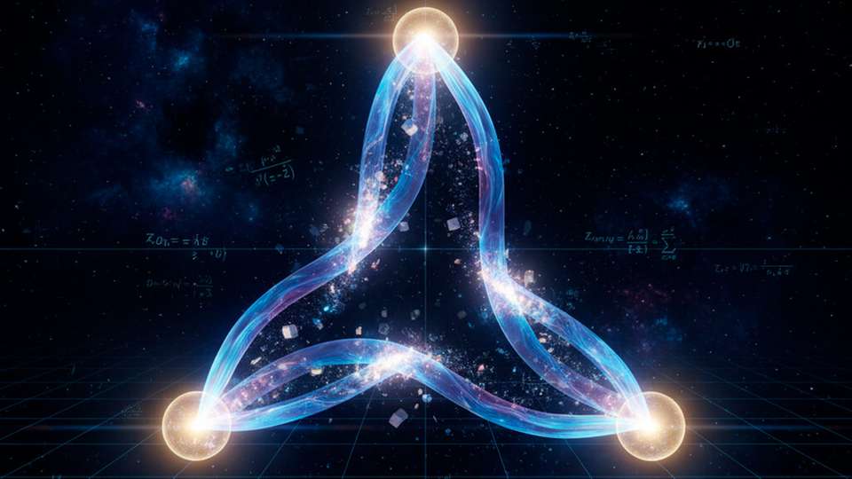 Drei Knotenpunkte, ein Durchbruch: Ein Dreiecksnetzwerk aus unabhängigen Quantenquellen liefert Korrelationen, die kein klassisches Physikmodell erklären kann – und ebnet so den Weg zum Quanteninternet.