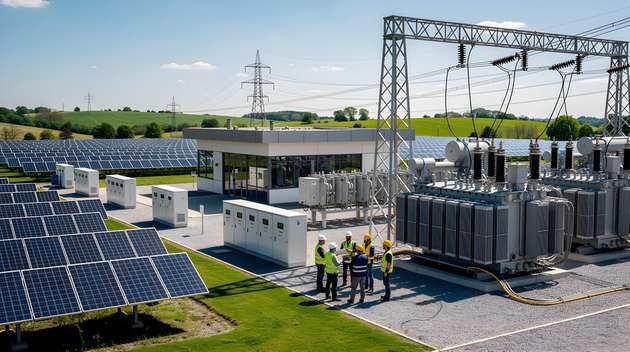800-V-Infrastrukturanlagen wie Ladeparks, PV-Anlagen und Batteriespeicher erfordern eine sichere Netzintegration. Hier sind innovative und intelligente Systeme gefragt.