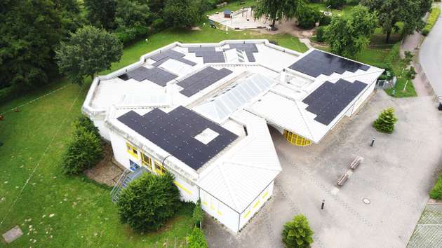 Eines der ersten gemeinsam umgesetzten Projekte von Wirsol und Solarize ist der Kindergarten „Im Regenbogenland“ in Waghäusel.