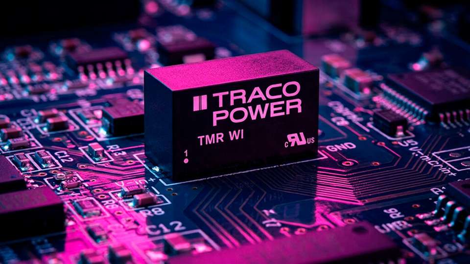 TMR-WI Familie – DC/DC Wandler in SIP-8-Gehäuse von Traco Power.