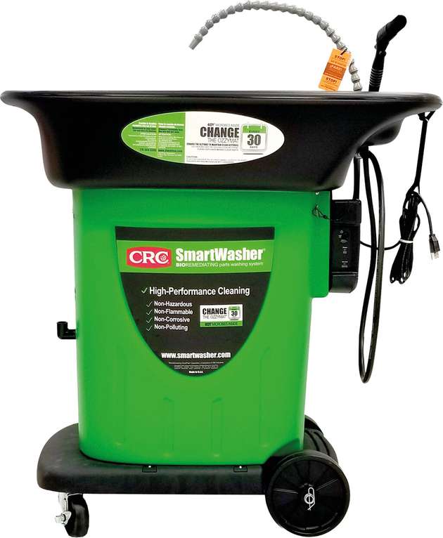 Der CRC Smartwasher ist eine ökonomische Lösung für hartnäckige Kohlenstoffablagerungen, Fette, Schmutz und Öle.