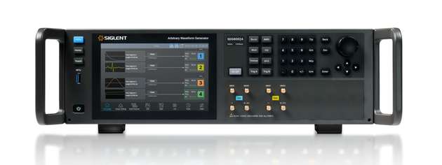 SDG8000A-Serie von Siglent: Arbiträrsignalgenerator mit HF- und IQ-Synthese bis 5 GHz, Abtastrate bis 12 GSa/s.