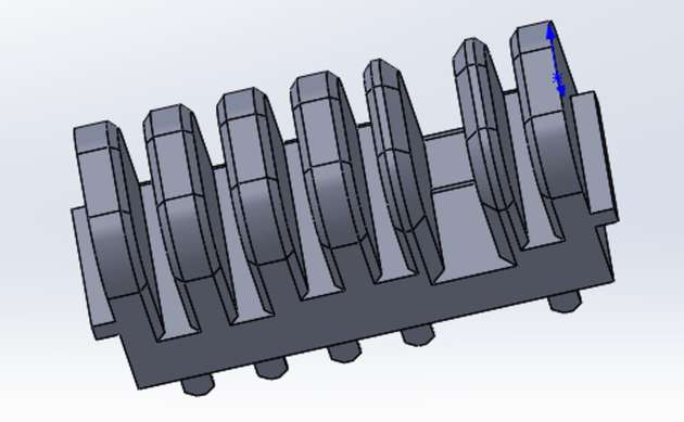 Das 3D-CAD-Modell zeigt den maßgeschneiderten Entwurf eines Steckverbinders für ein Zusatzmodul in der Bahnindustrie, das trotz starker Vibrationen und minimalem Bauraum eine dauerhaft sichere Kontaktierung gewährleisten muss.