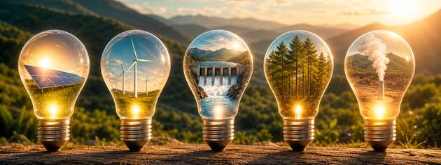 Die Energiewende schreitet voran: Im Jahr 2025 stieg der Anteil erneuerbarer Energien am Bruttostromverbrauch auf 56 Prozent.